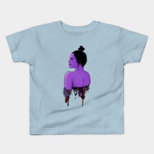 Cyberpunk Girl Kids T-Shirt